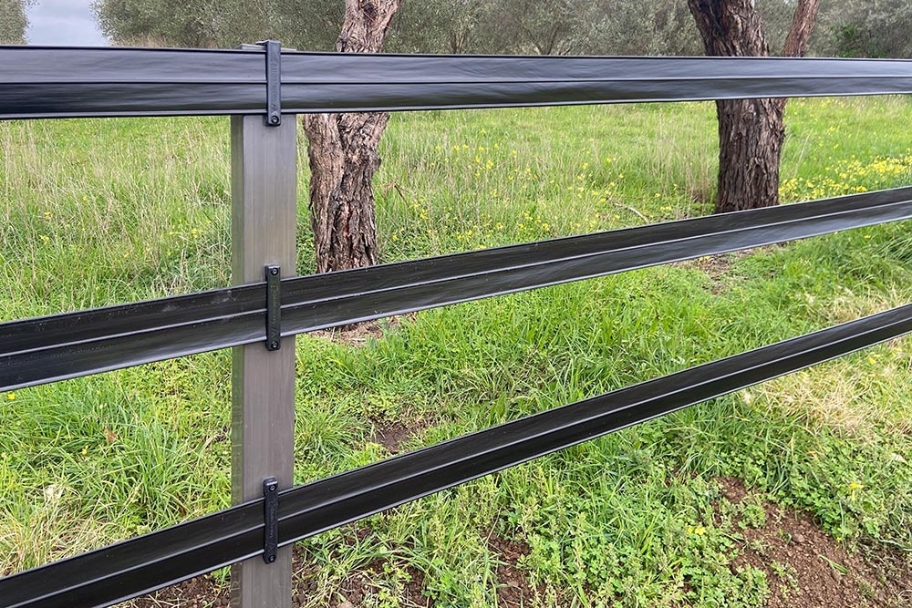 PVC Rural Fencing​ - Titan Rail Fencing Installed on a Property